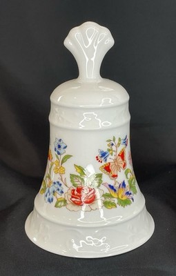AYNSLEY (England) Fine Bone China Decorative Bell By The Danbury Mint