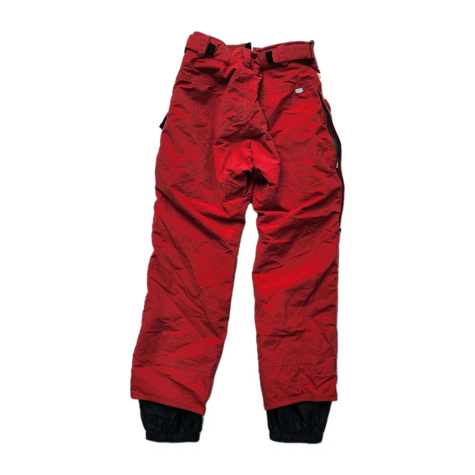 Pantalones de snowboard Burton rojos talla pequeña bolsillos aislados ventilaciones Foto 2 de 4