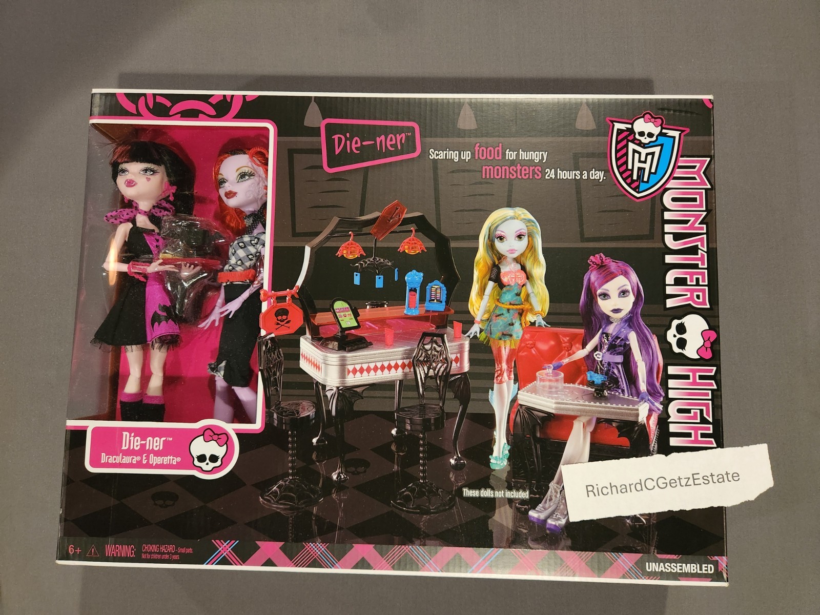Monster High Die-ner Playset Exclusive 2 pack Draculaura Ope