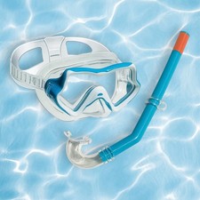 Swim Central Blue Children's Water Sports Silicone Swimming Goggle Snorkel Set