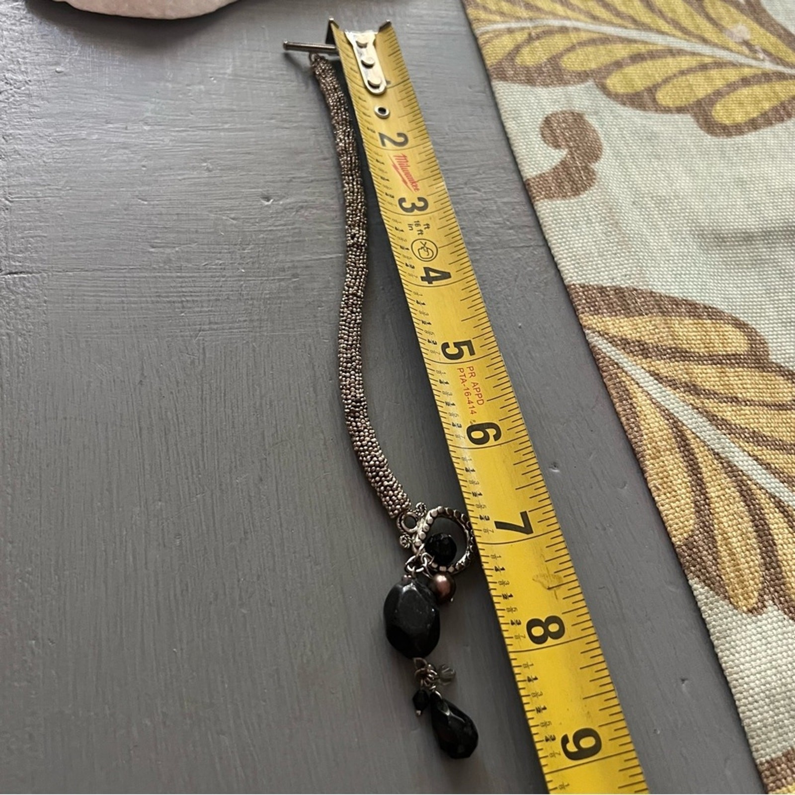 Silver Tone Beaded Toggle Bracelet - image 5