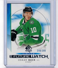 2024-25 SP Authentic Oskar Back Future Watch Limited Blue #'ed 210/399 #168