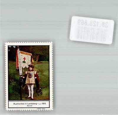 38128869 - 8910 Landsberg Ruethenfest 1915 Herold Vignette