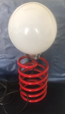 Superbe Lampe à poser INGO MAURER RESSORT SPIRALE  Circa 1970 Space Âge - Photo 1/4