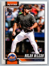 Nolan McLean 2026 Topps Series 1 Rookie Card RC #214 New York Mets
