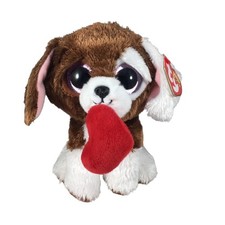 TY Beanie Boos - CUDDLES the Valentine's Puppy Dog Glitter Eyes 6 inch MWMTs