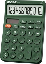 12 Digit Desktop Calculator Basic Desk Calculator with Large LCD Display, Big...