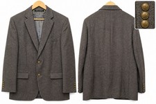 Lauren Ralph Lauren Blazer 46R Wool Sport Coat Check 2 Button Mens B9 15
