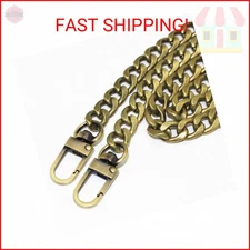 WEICHUAN 47"/120cm Antique Brass Iron Flat Chain for Handbag Shoulder Bag Crossb