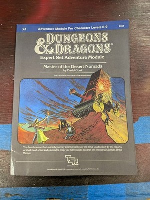 Master Of The Desert Nomads REPRINT X4 Dungeons & Dragons Expert Set TSR
