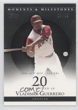 2007 Topps Moments & Milestones Black 20/29 Vladimir Guerrero #40 HOF 0a1