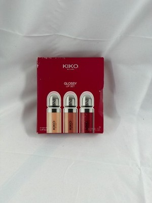 KIKO Milano Glossy Lip Set 03 | 3er Set 3D Volume Lipgloss | 24 Monate Garantie
