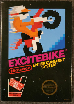 Excitebike NES Mostly Complete CIB Inserts but No Manual