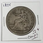 1875 Trade Dollar | Silver $1 | g+ | Philadelphia | chopmarks