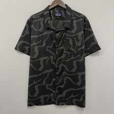 Patagonia Shirt Dark Army Gray and Green Camouflage Design Size XL