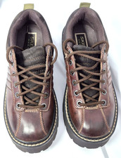 VINTAGE 90s SKECHERS Jammers Brown Leather Platform Women's Shoes Y2K Size 7.5