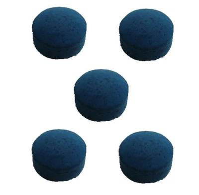 9, 10 or 11mm Leather Blue Glue on Pool or Snooker Billiards Cue Tips Leather - Image 1 of 2