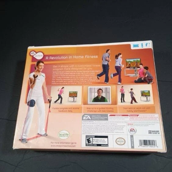 Nintendo Wii Entrenador Personal Activo Ejercicio Videojuego + Banda EA Sports 2009 Foto 4 de 4