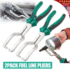 2Pcs Fuel Feed Pipe Pliers Petrol Line Hose Clip Removal Disconnect Clamp Tool