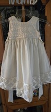 American Princess Dress Sz 2T Excellent cond Ivory, Pearl Details With Bow