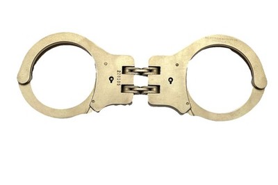 Peerless Hinged Hand Cuff Nickel Handcuffs Used By Law Enforcement  LEO