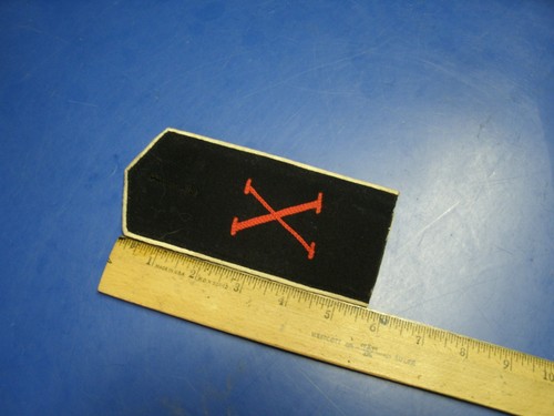 WWI GERMAN ARMY SHOULDER BOARD X CORPS CLOTHING DEPOT