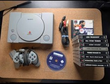 Sony PlayStation 1 PS1 Bundle 1 Controller 10 games