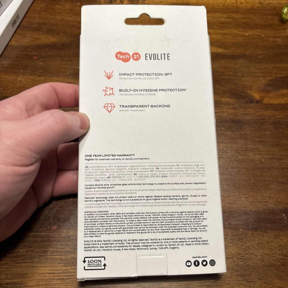 Evolite Multi-Drop Phone Protection Transparent Clear Case For Nokia X100 - Image 2 of 2