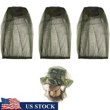 Mosquito Head Net 3pcs Insect Protection Camping Fishing Hiking Outdoor Gear New