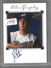1998 Upper Deck SP Chirography Darin Erstad Angels Baseball Autograph Auto #DE