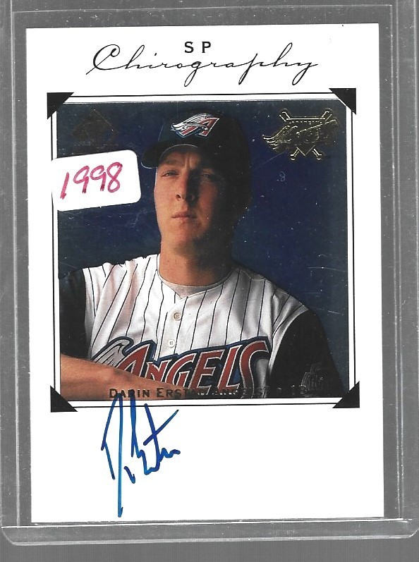 1998 Upper Deck SP Chirography Darin Erstad Angels Baseball Autograph Auto #DE