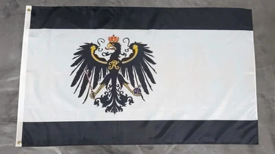 Fahne Flagge Preussen Preußen Königreich 1892 bis 1918 - 90 x 150 cm - Bild 1 von 3