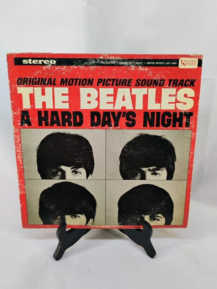 The Beatles A Hard Day's Night OMPS LP 1971 / UAL 3366 / mono 2nd press VG+/G+ - Image 2 of 4