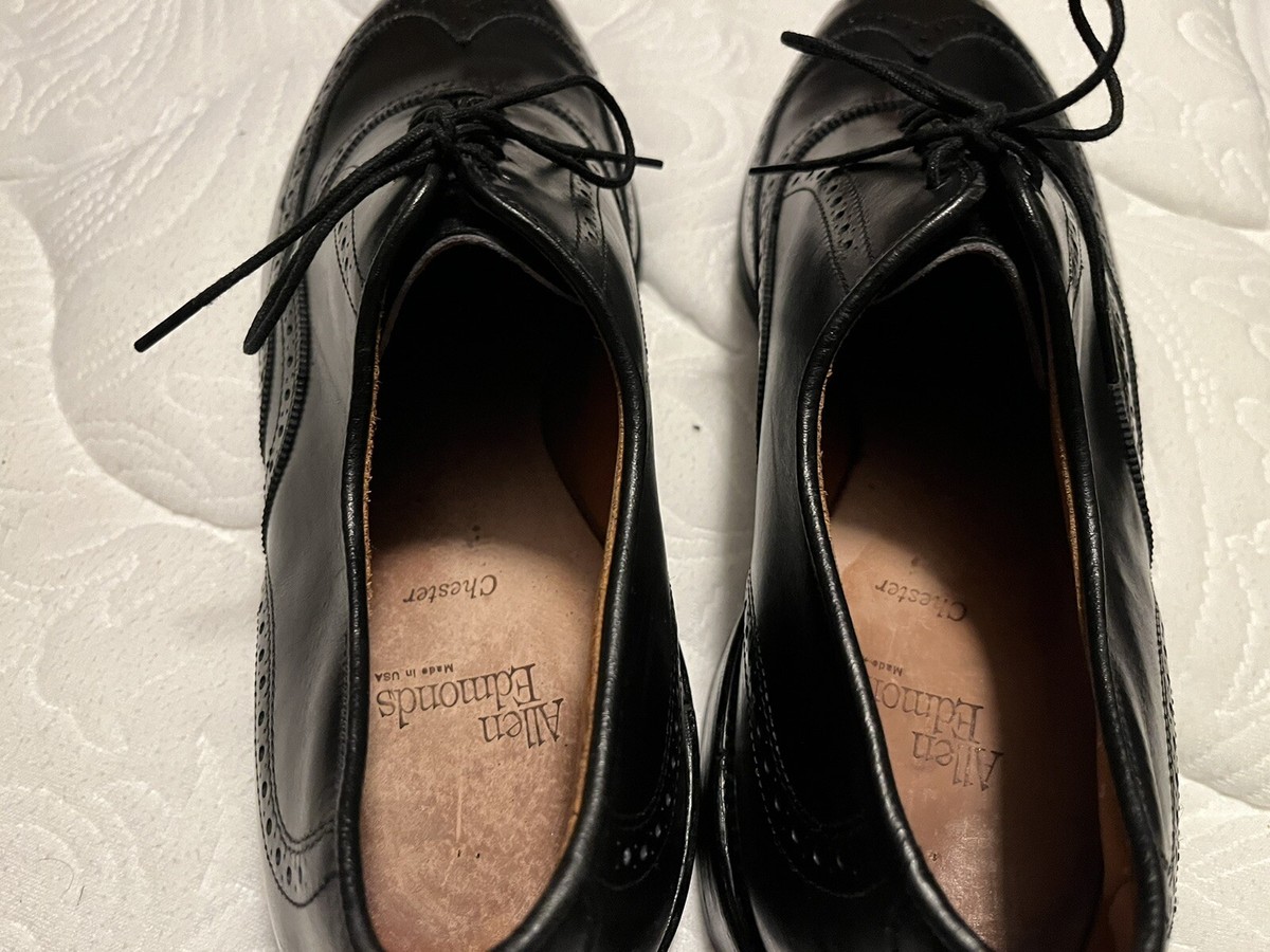 Allen Edmonds Barton‎ Leather Lace Up Men’s Sz 11.5D Black Dress Shoes USA Made Ivy League Shoes - Etsy Australia main image 3