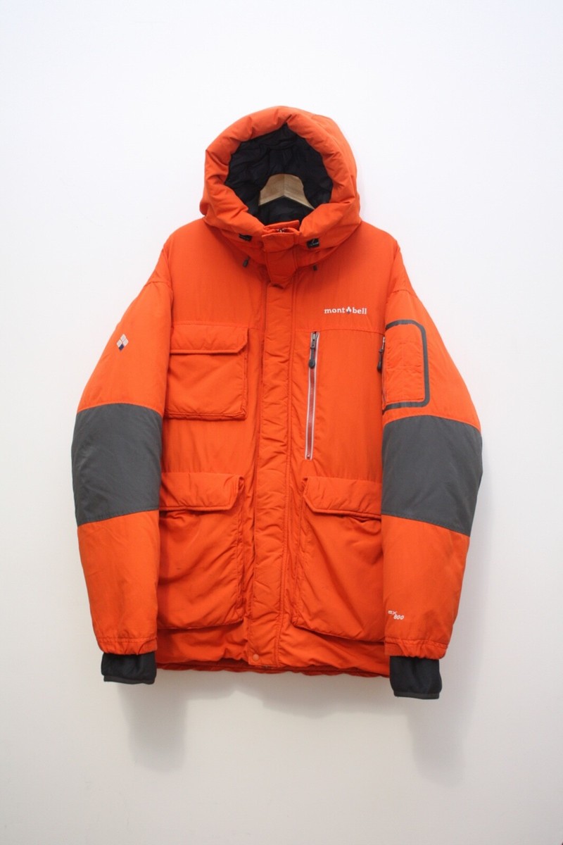 montbell puffer jacket orange red