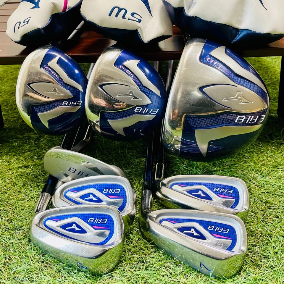 Women Mizuno Fullset Efil8 1w 5w 5ut EURUS Iron 79PS 8pics L Flex Golf  Ladies - Image 2 of 4