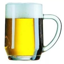 Pint Beer Mug Tankard Haworth Mancunian Beer Glass Handled 1pt to Brim 570ml