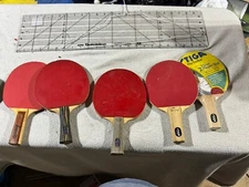 Ping Pong - Table Tennis Rackets Stiga Classic Lot 5 Wood Multicolor