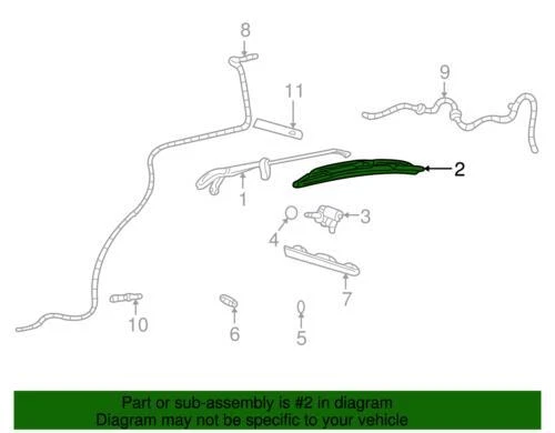 Limpiaparabrisas trasero de vidrio genuino Ford GU2Z-17V528-J Foto 2 de 2