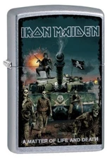 Zippo Iron Maiden, A Matter of Life and Death Lighter, Street Chrome NEW IN BOX