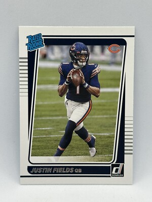  2021 Panini Donruss Rated Rookie #253 Justin Fields Bears Steelers RC 