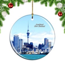 New Zealand Sky Tower Auckland Christmas ornament city travel souvenir