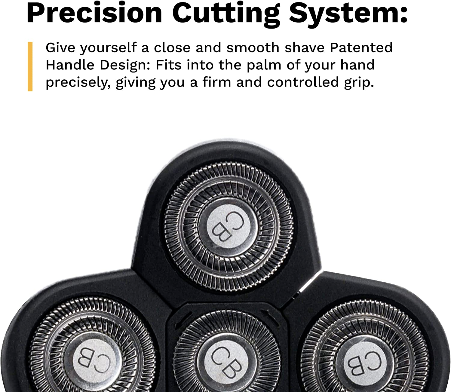 Bald Buddy 5Blade Shaving Head for Rotary Wet and Dry Head Shaver