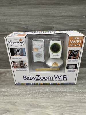 Summer Baby Zoom WiFi Video Monitor Internet Viewing System LED Camera  New