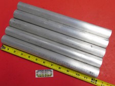 5 Pieces 1-1/4" ALUMINUM 6061 ROUND ROD 12" LONG Solid T6511 Lathe Bar Stock