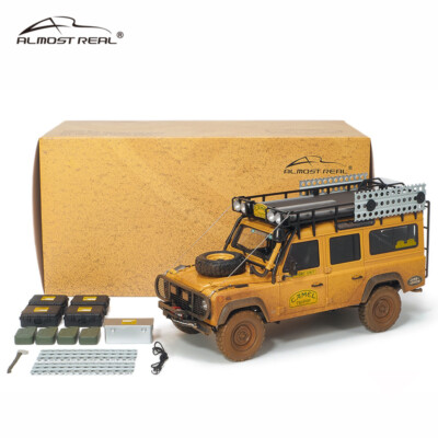 AR 1:18 Model Car Land Rover Defender 110 Camel Trophy Sabah-Malaysia Dirty