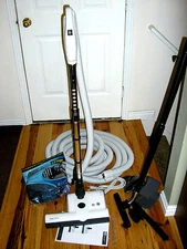 Central Vacuum 35 Foot Hose Accessory Kit Featuring Sebo ET-2 Carpet Power Head