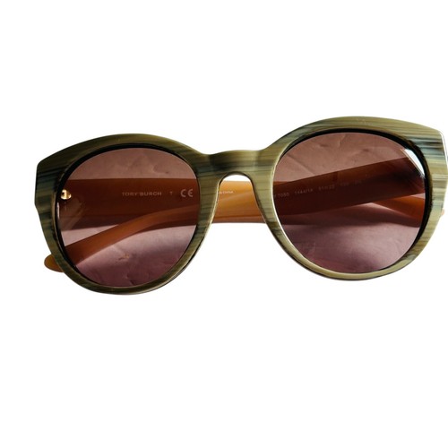 Gafas de sol redondas Tory Burch para mujer TY7080 color coco marrón rosa degradado - Imagen 2 de 10