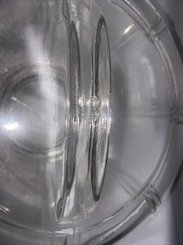 Glasbake Queen Anne casseruola trasparente 1,5 quarti con coperchio antico art deco - Foto 8 di 16