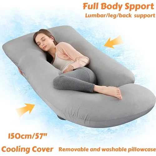 Extra Long Pregnancy Pillow-U Shape Maternity Support for Side Sleeper,Nursing - Picture 20 of 21